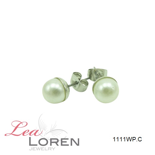 Ohrstecker La Perla Weiß