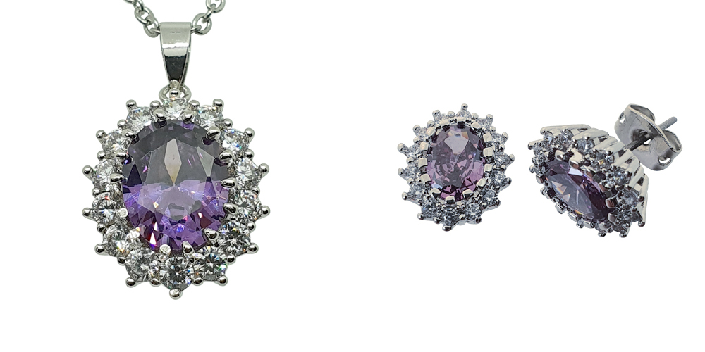 Schmuckset Regina Lila